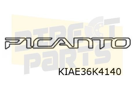 Kia Picanto (5/24-) embleem logo "KIA" achterzijde Origineel, Auto-onderdelen, Kia, -, Verzenden, -