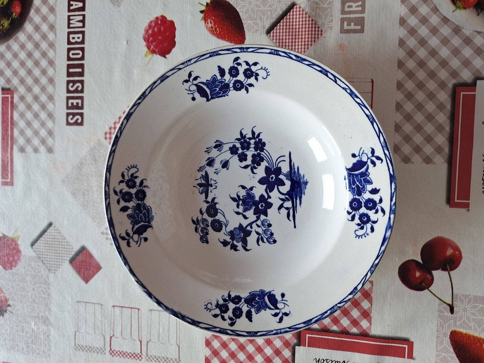 3 assiettes profondes Nimy grand bouquet, Enlèvement ou Envoi