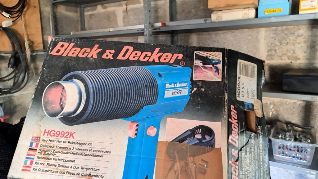 Hot air paintstripper, Enlèvement