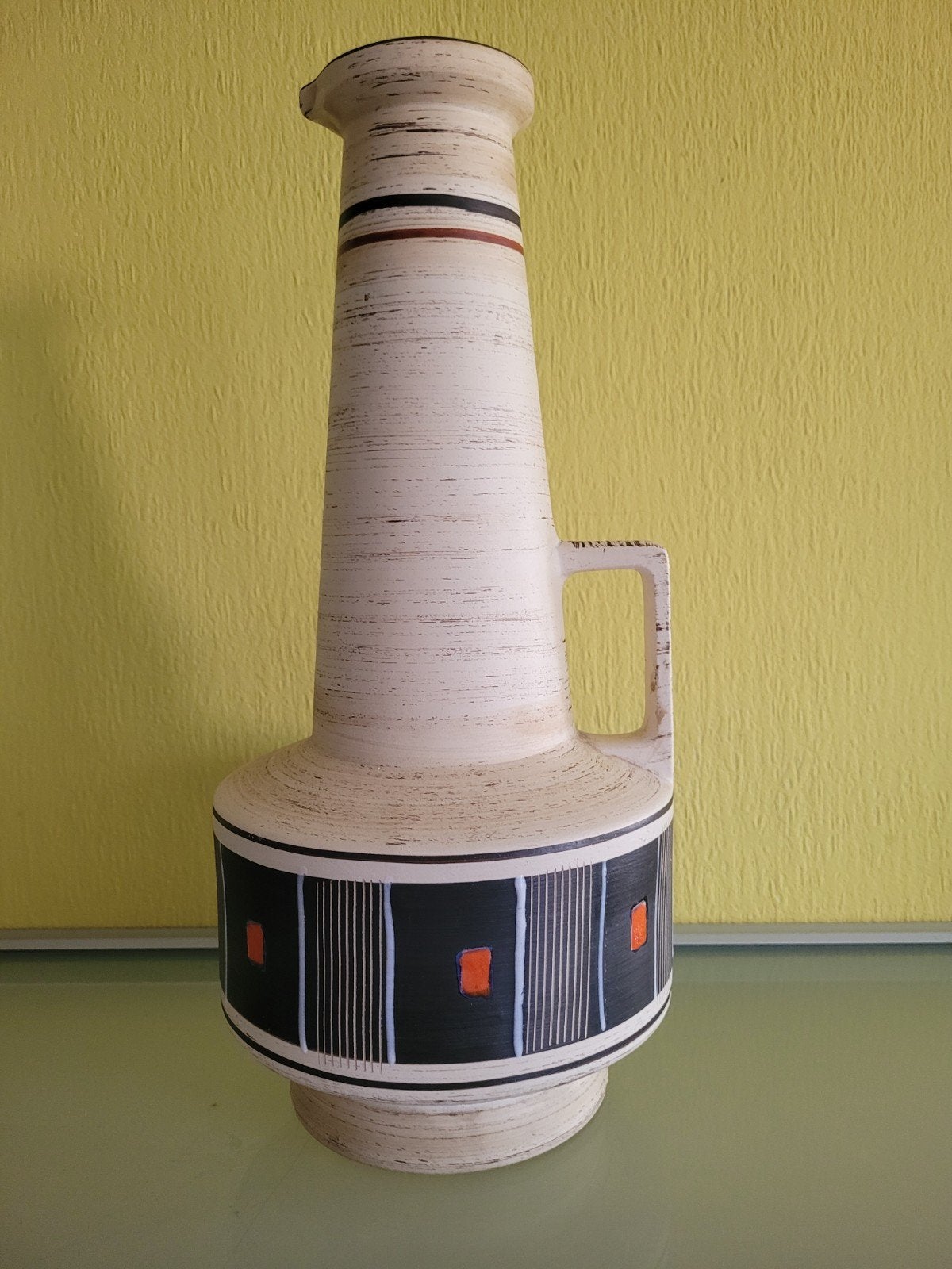 Grote oude west Duitse vaas 35 cm, Antiek en Kunst, Antiek | Vazen, Ophalen