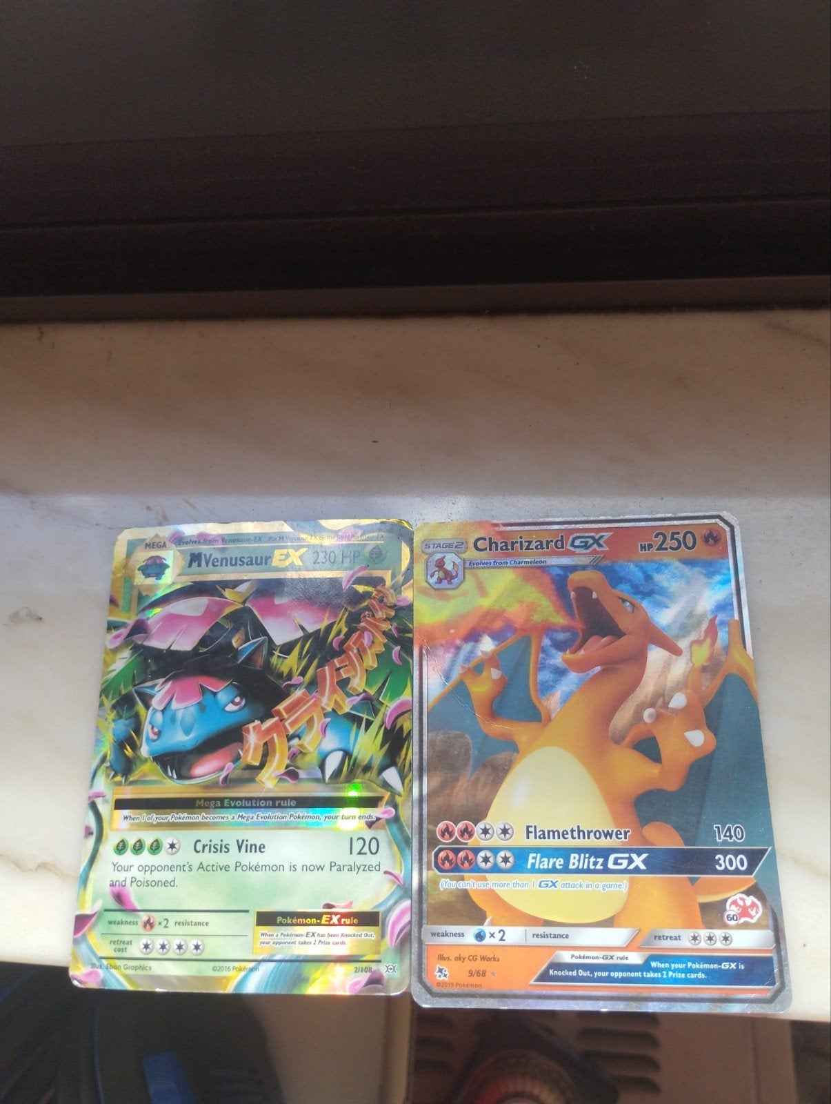 Pokémon kaarten Mvenusaur ex/ Charizard gx, Hobby en Vrije tijd, Verzamelkaartspellen | Pokémon, Ophalen of Verzenden