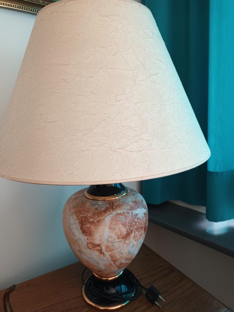 Tafellamp, Ophalen, Met kap, Klassiek, 70 cm