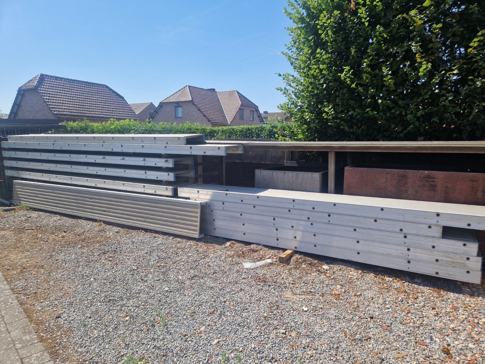 Stelling marchetta (hangstelling), Doe-het-zelf en Bouw, Ophalen, Gebruikt