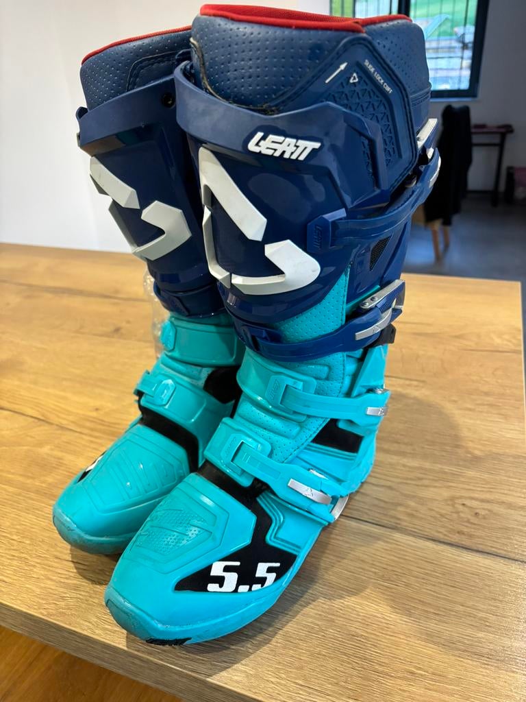 Botte de cross leath 5.5 de 2023, Motoren, Kleding | Motorkleding, Ophalen, Laarzen