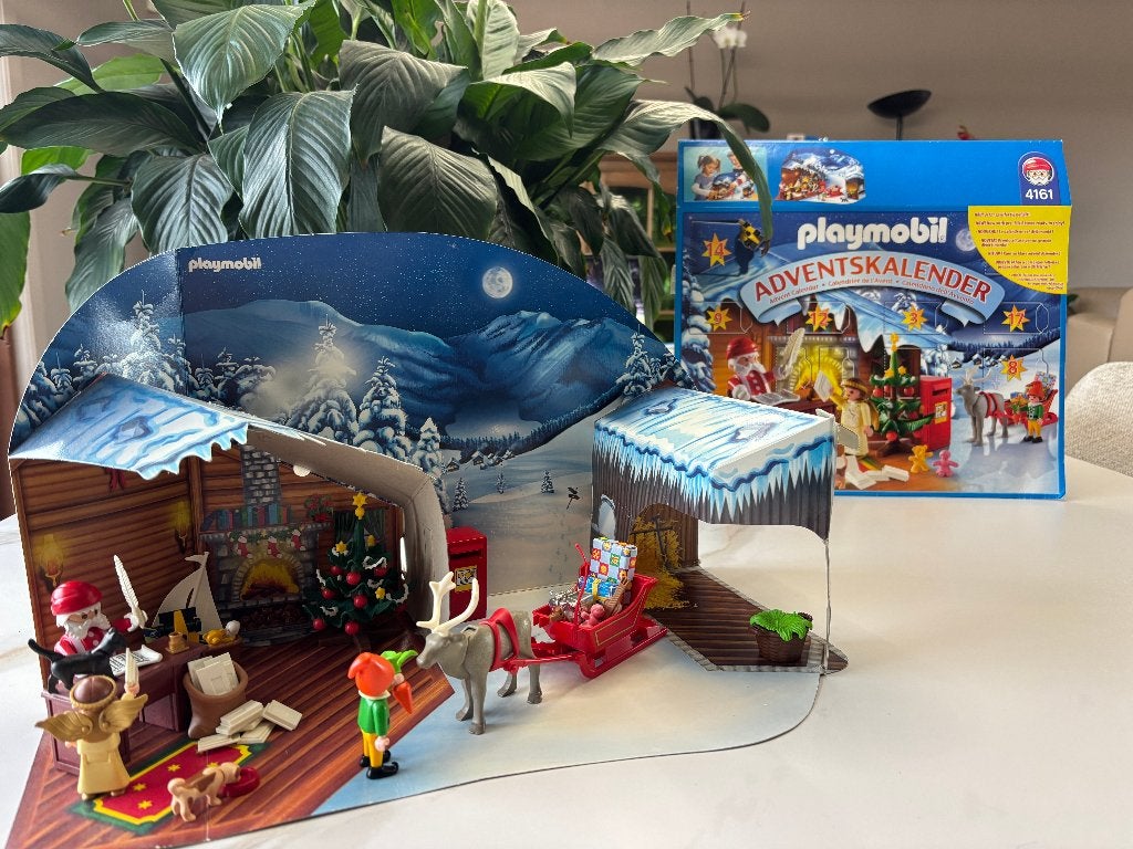 Playmobil 4161 - Calendrier de l'Avent Atelier du Père Noël, Utilisé, Autres types, City life, Kit complet