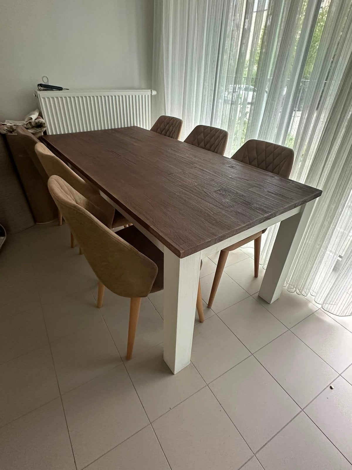 Eettafel, stoel en tv-kast, Huis en Inrichting, Complete eetkamers, Ophalen, Zo goed als nieuw