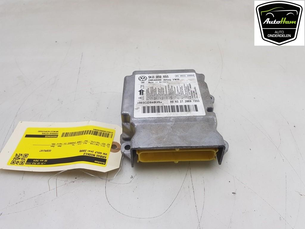 COMPUTER AIRBAG Volkswagen Golf VI (5K1) (01-2008/11-2013), Auto-onderdelen, Dhr. J. Ham, Gebruikt, Volkswagen, Administratie@autoham.nl