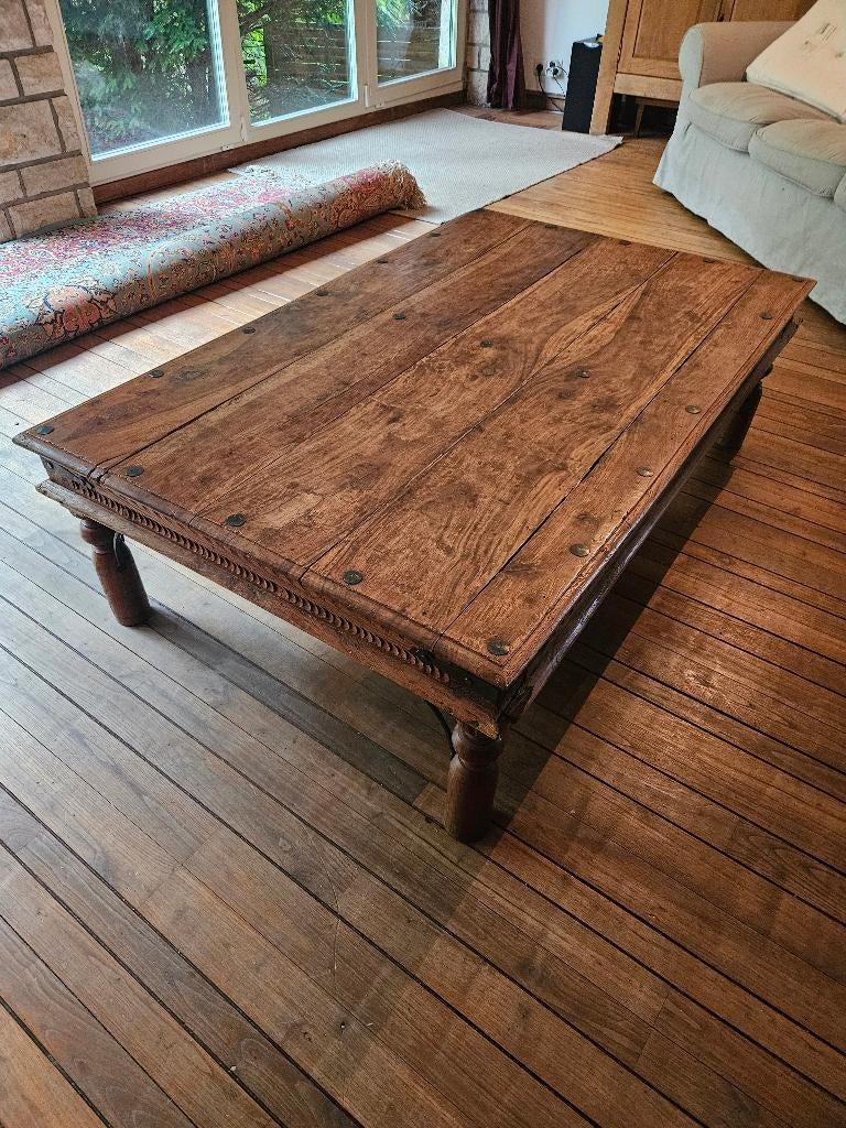 Table basse ancienne, Maison & Meubles, 100 à 150 cm, Moins de 50 cm, Ancienne - indien ?, Comme neuf