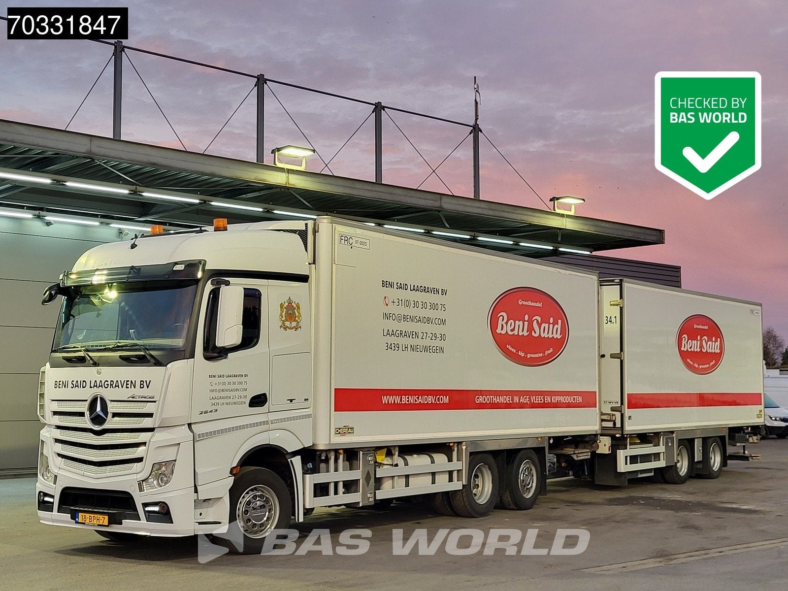 Mercedes Actros 2643 6X2 NL-Combi Frigoblock FB-FIL2 2tons L, Achat, Euro 6, Entreprise, Mercedes-Benz