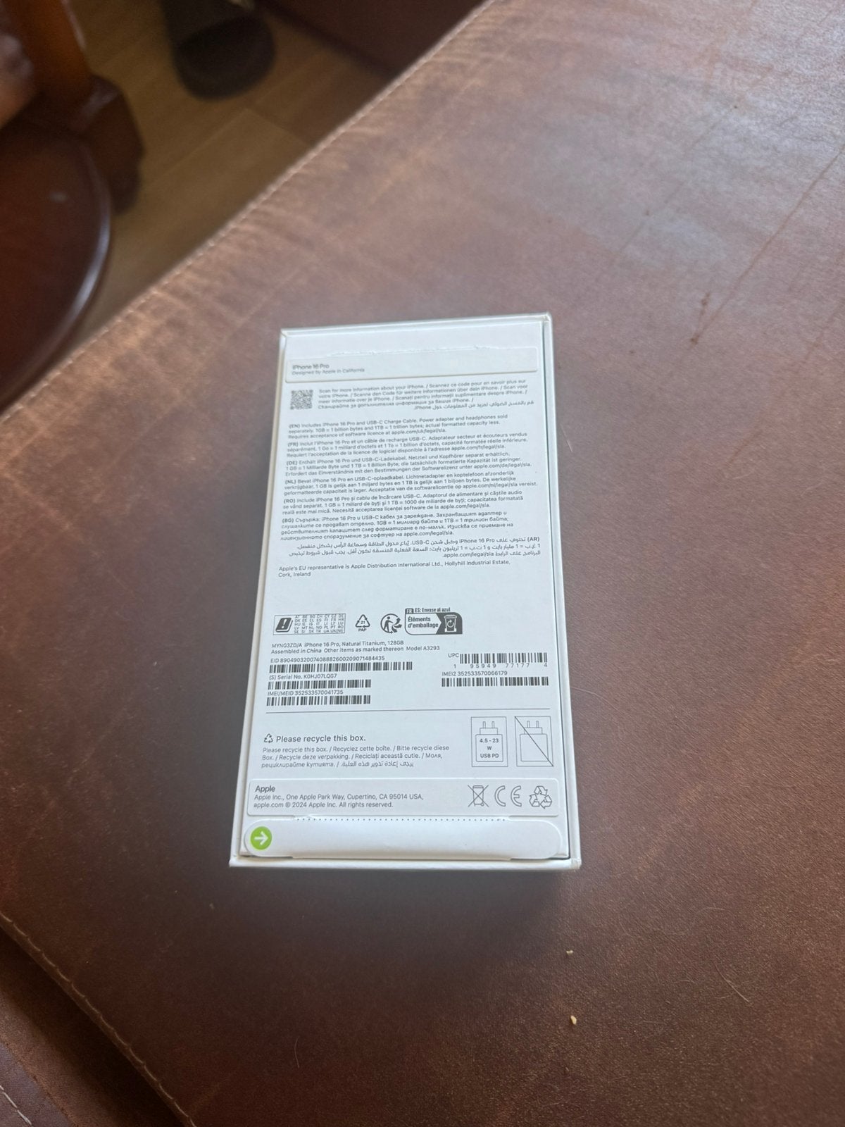 iPhone 16 Pro, Ophalen of Verzenden, Nieuw, Apple, Verhoogde capaciteit