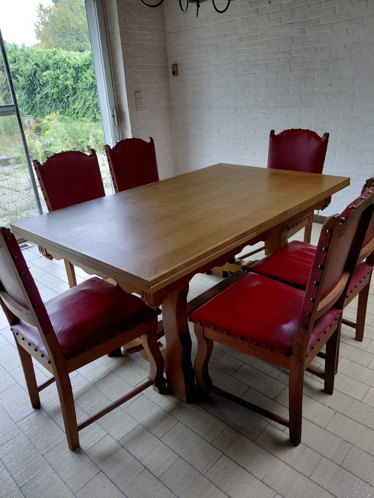Tafel en stoelen - gratis ophalen, Ophalen, Gebruikt