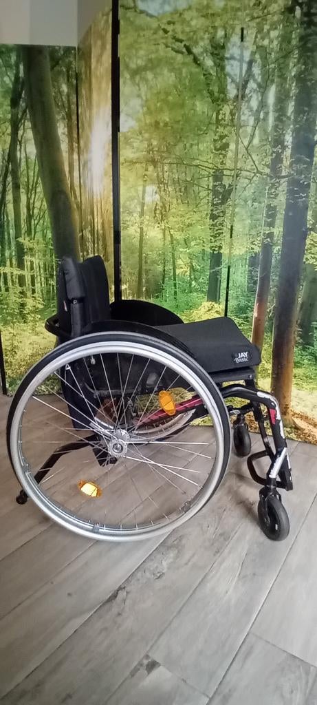 sportrolstoel Kusschal + handbike stricker, Divers, Enlèvement, Utilisé, Fauteuil roulant manuel