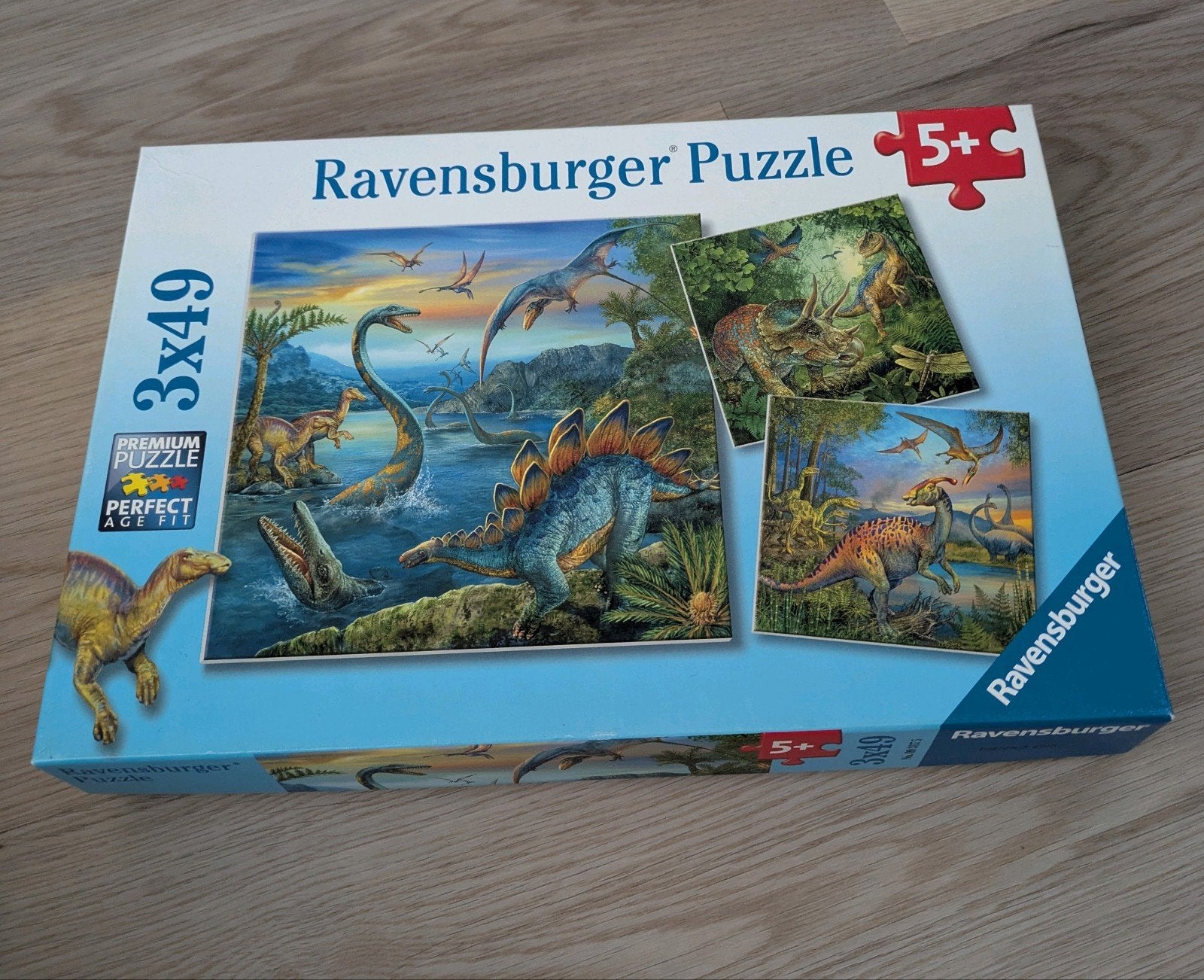 puzzel dinosaurussen, Ophalen, 10 tot 50 stukjes, Zo goed als nieuw, 4 tot 6 jaar