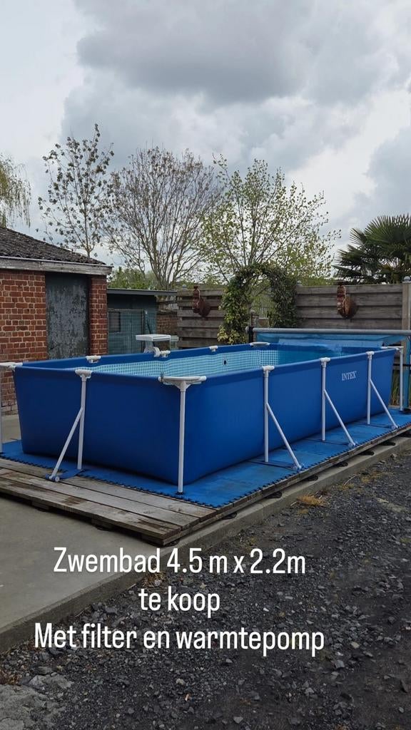 Zwembad + filter + warmtepomp, Ophalen