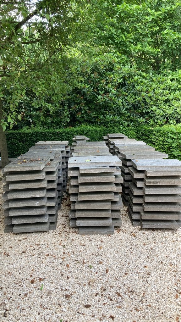 Belgisch blauwe hardsteen tegels 60 X 40, Doe-het-zelf en Bouw, Tegels, Ophalen, 40 tot 60 cm, Gebruikt, 40 tot 60 cm