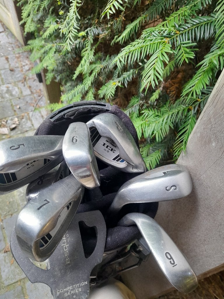 Golf clubs en trolley, Sport en Fitness, Golf, Ophalen, Gebruikt, Club, Overige merken