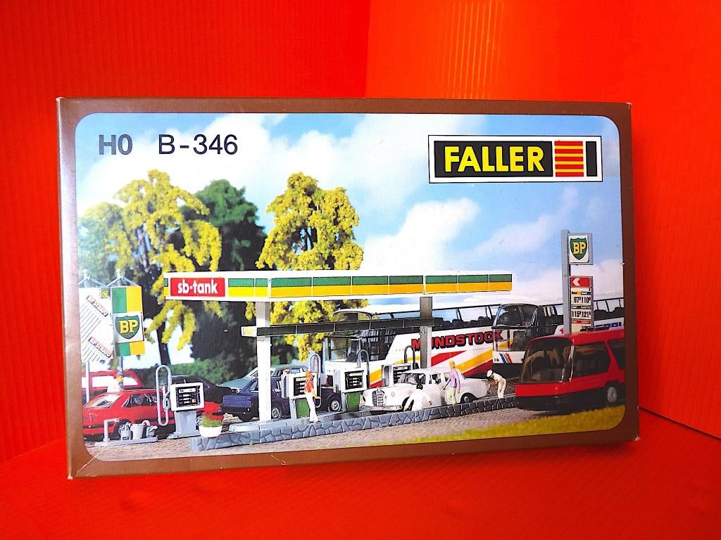 FALLER B 346 - STATION-SERVICE BP ou autres - H0 - 1:87, Autres marques, Enlèvement ou Envoi, Comme neuf, NS