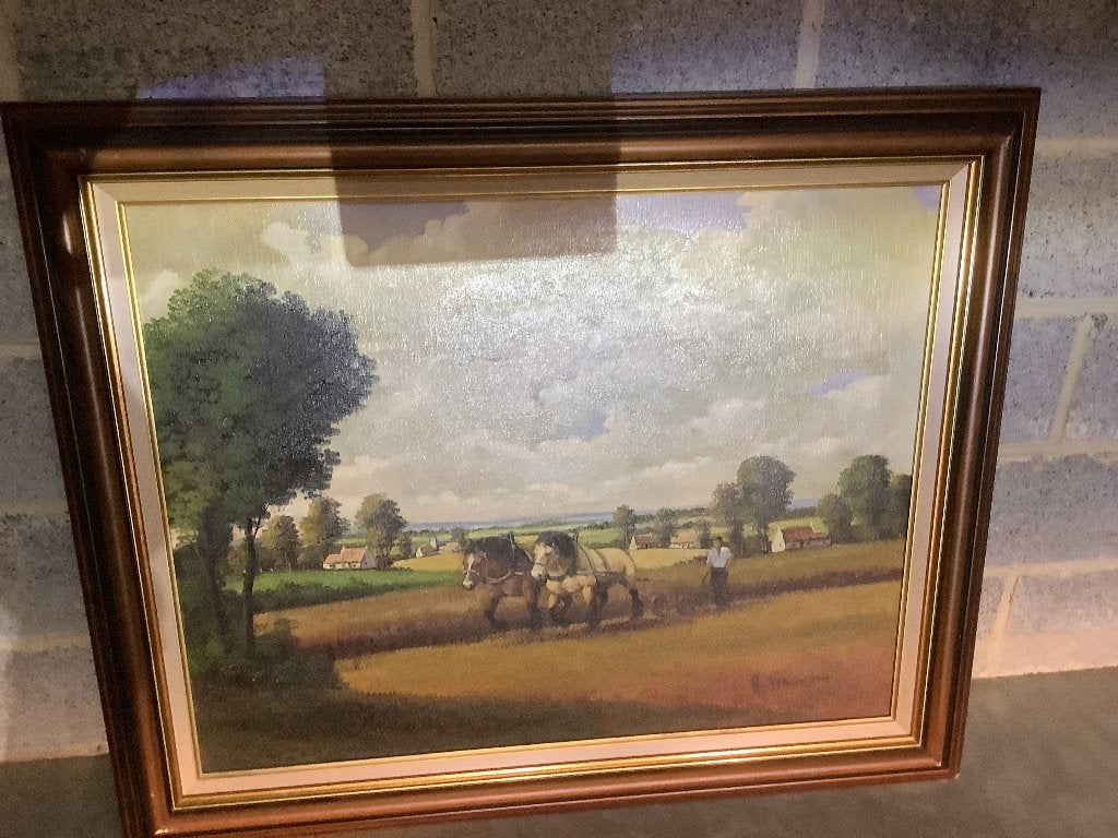 Peinture, Antiquités & Art, Autres techniques, Paysage, Enlèvement, Autres styles