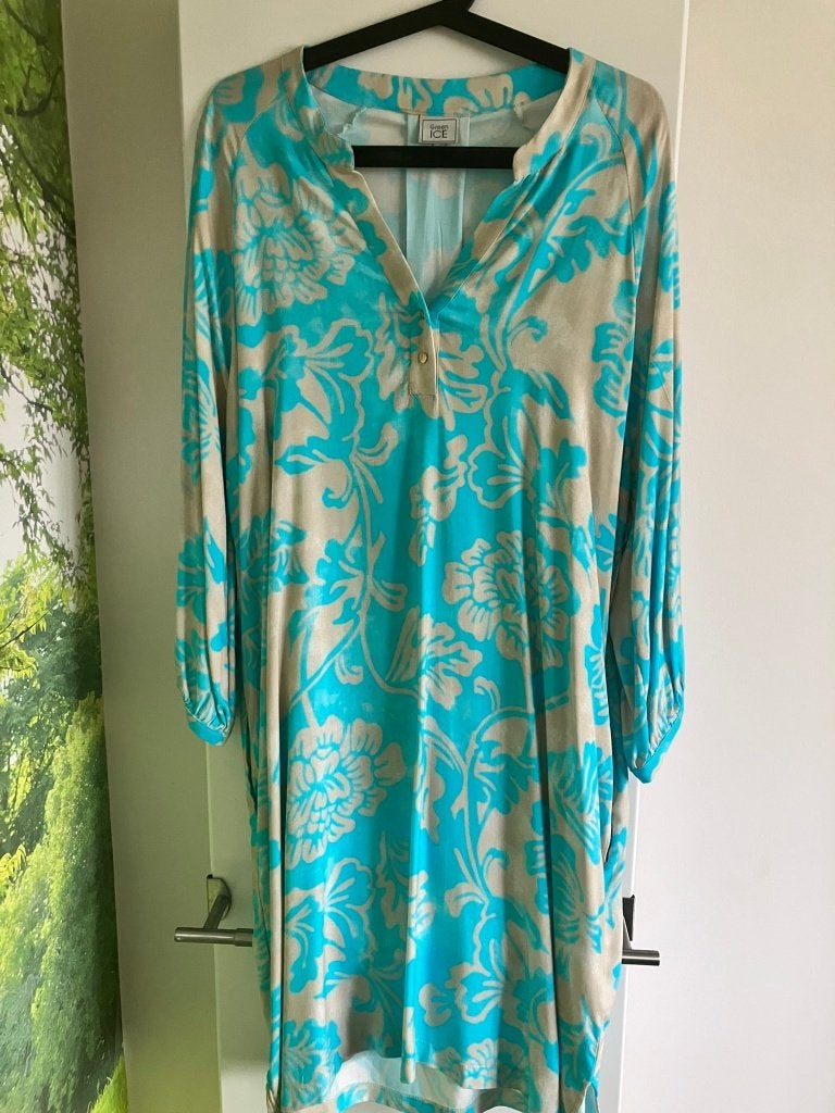 Blauwe jurk Green Ice maat XL, Vêtements | Femmes, Robes, Taille 46/48 (XL) ou plus grande, Enlèvement ou Envoi, Comme neuf, GREEN ICE