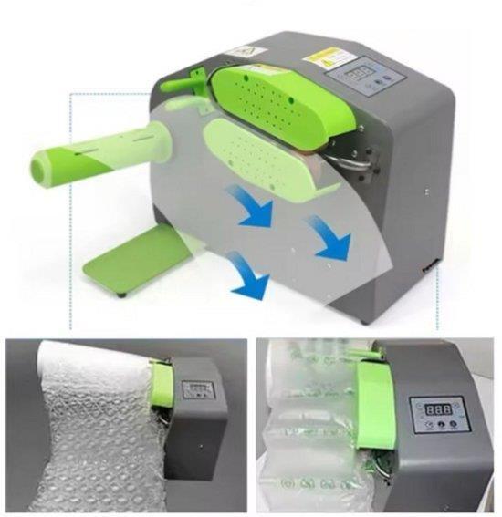 Nieuwe luchtkussen noppenfolie machine incl. 2 rollen folie, Doe-het-zelf en Bouw, Gereedschap | Overige machines, Nieuw, Ophalen of Verzenden