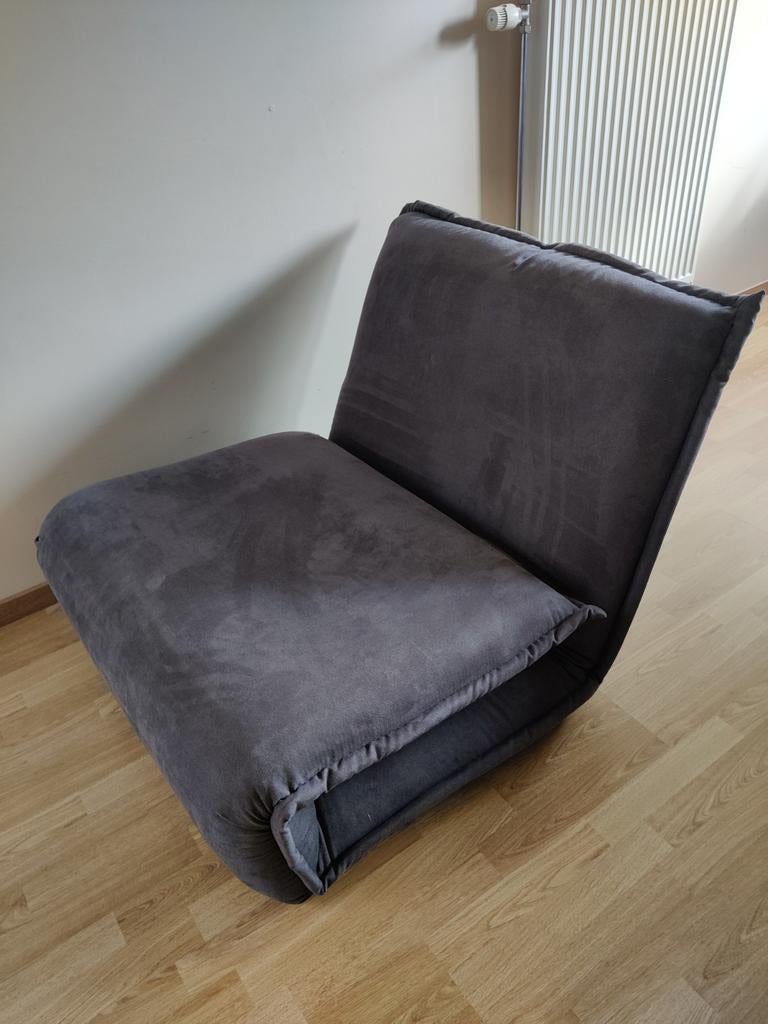 Sofa(bed), blauw,, Enlèvement