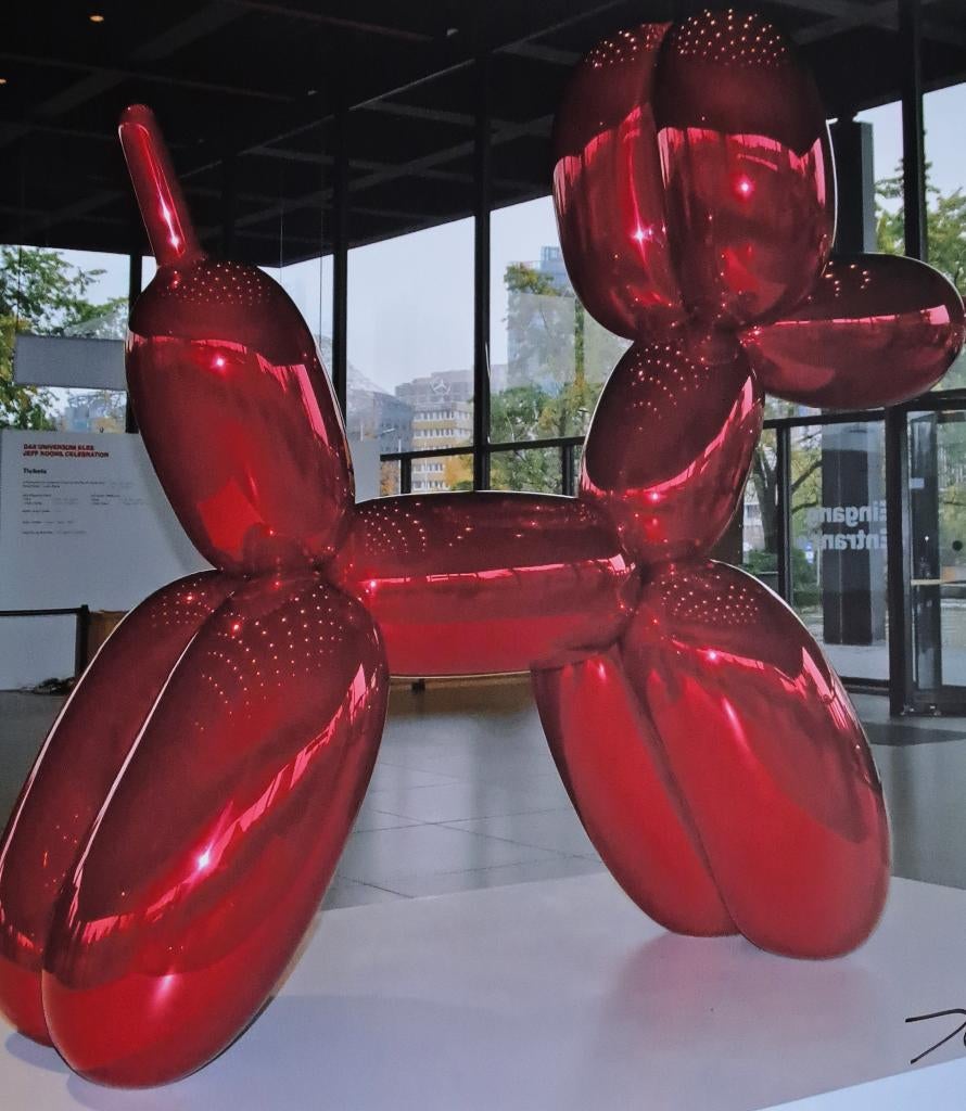 Jeff Koons ZELDZAAM ORIGINEEL handgesigneerd + extra's, Enlèvement