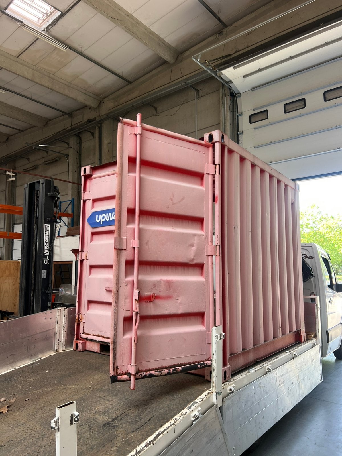 Mini container, Ophalen