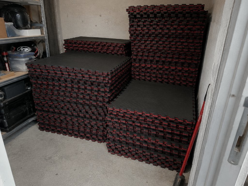 Puzzelmatten 4cm dik 150m2, Sport en Fitness, Ophalen, Gebruikt