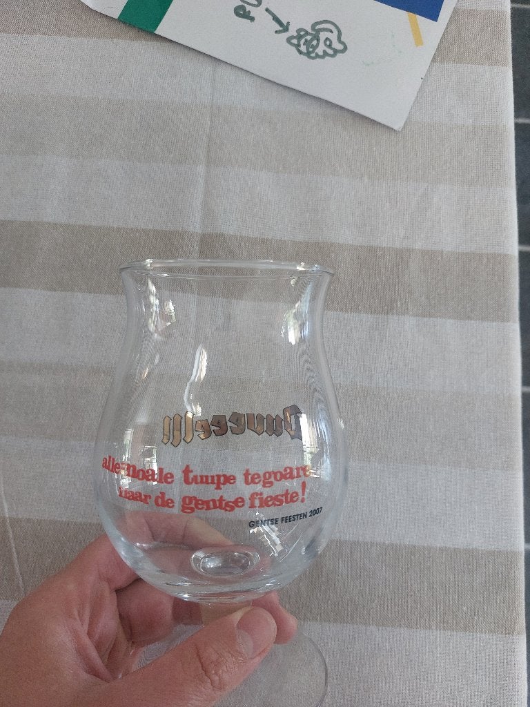 Duvelglas Gentse feesten 2007, Verzamelen, Glas en Drinkglazen, Ophalen, Nieuw, Bierglas