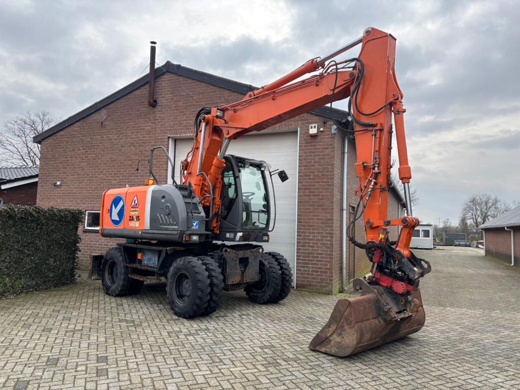 Hitachi ZX140W-3 Mobielekraan bandenkraan Rototilt!, Enlèvement
