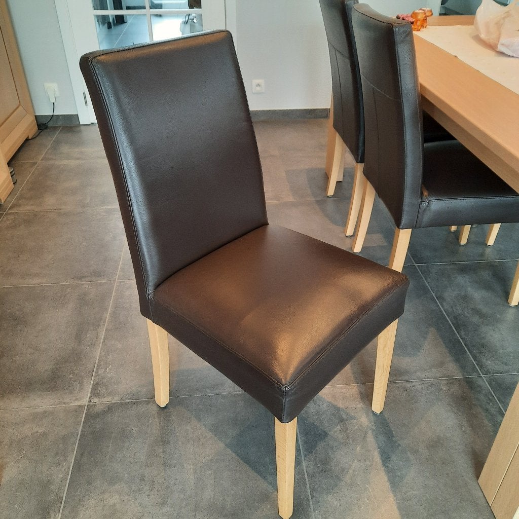 Eetkamerstoelen, Huis en Inrichting, Ophalen, Bruin, Hout, Zo goed als nieuw