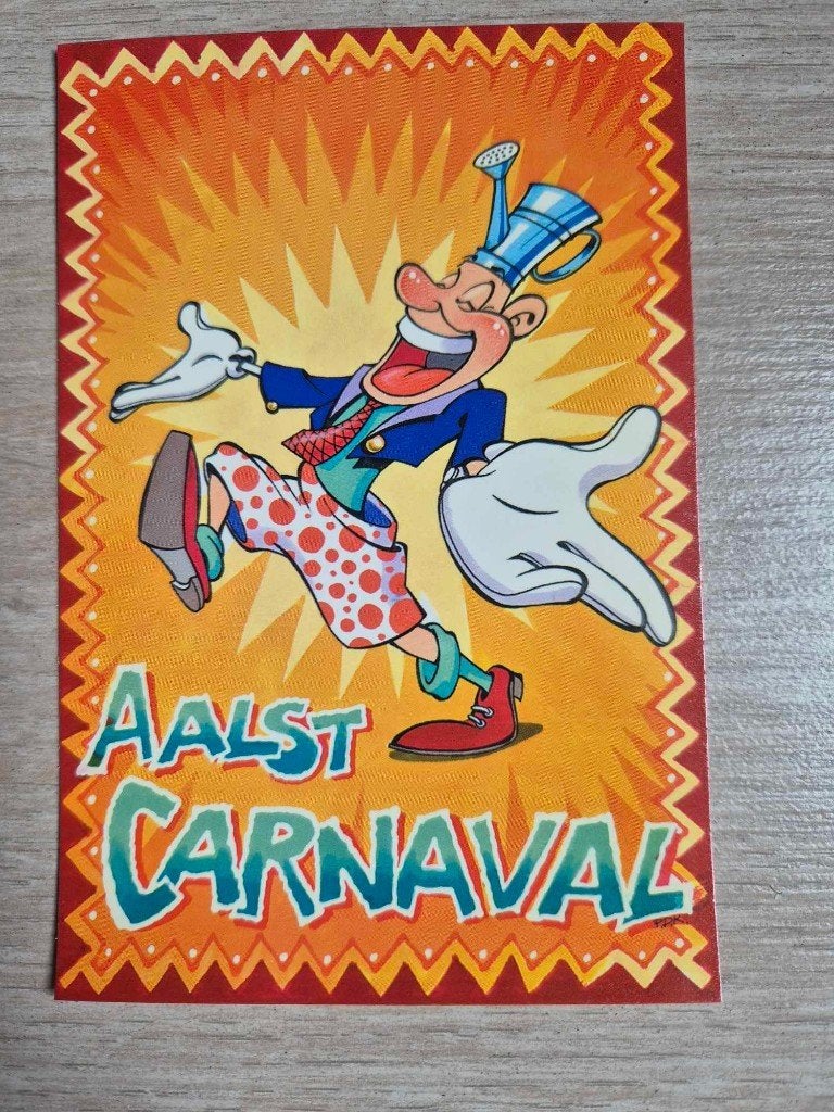 Postkaart Aalst carnaval 1997, Ophalen of Verzenden