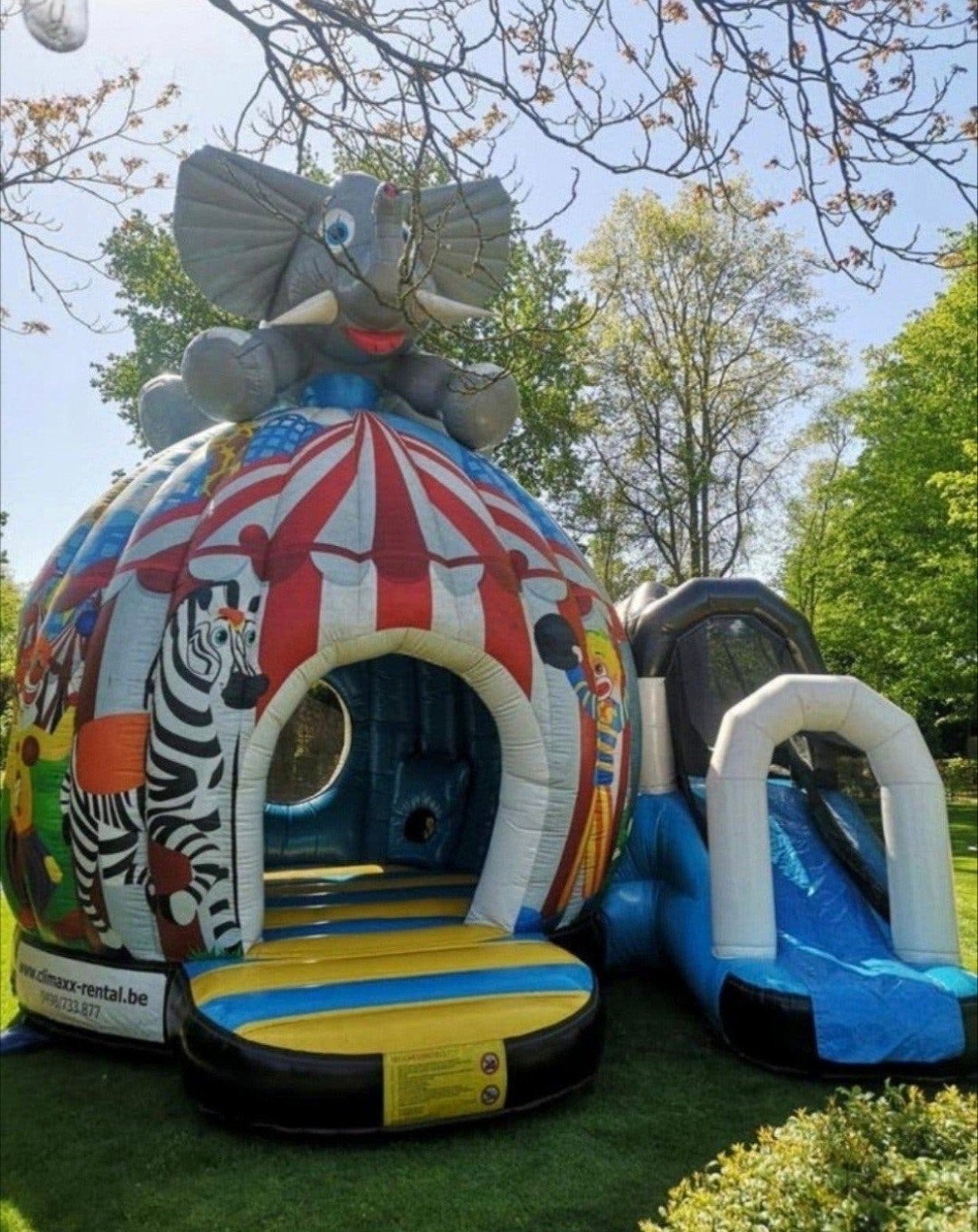 springkasteel disco circus, Ophalen