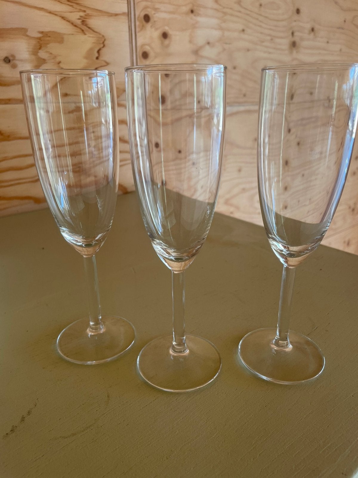Champagneglazen, Ophalen, Zo goed als nieuw