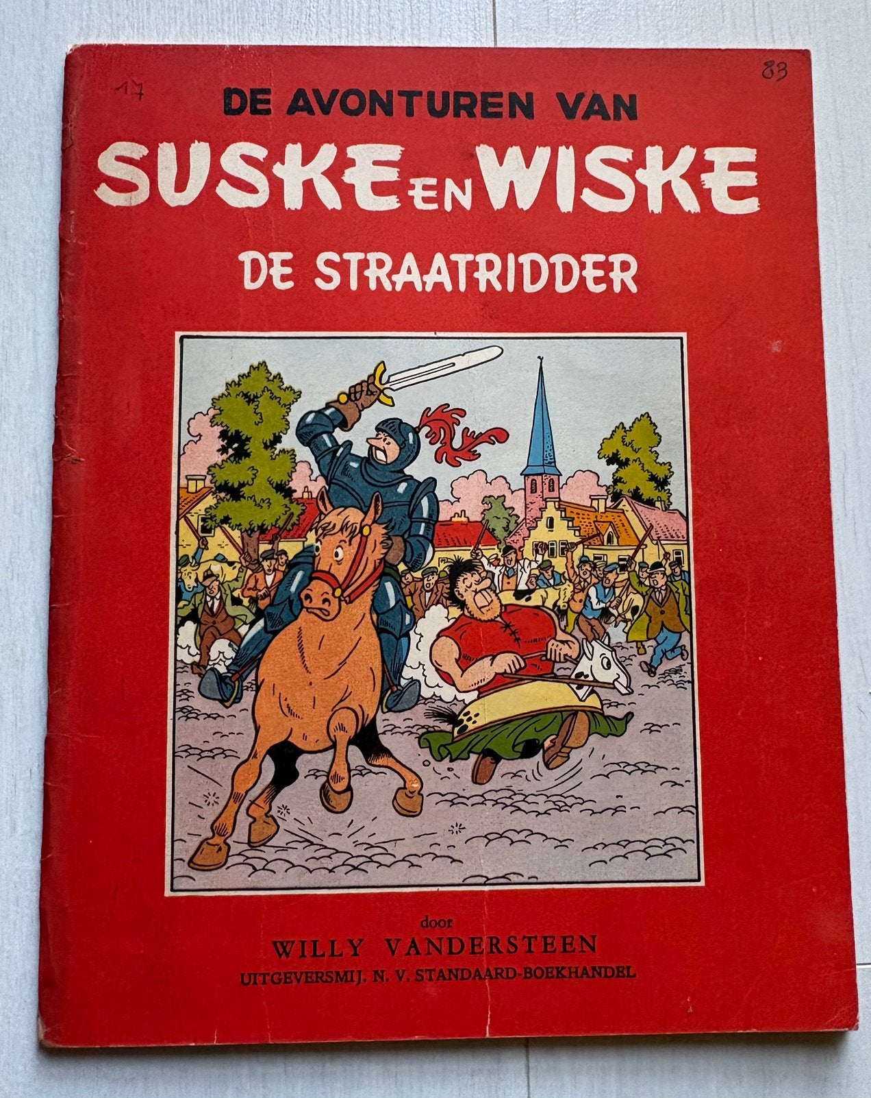 Suske en Wiske 25 De Straatridder 1ste druk, Enlèvement ou Envoi, Utilisé