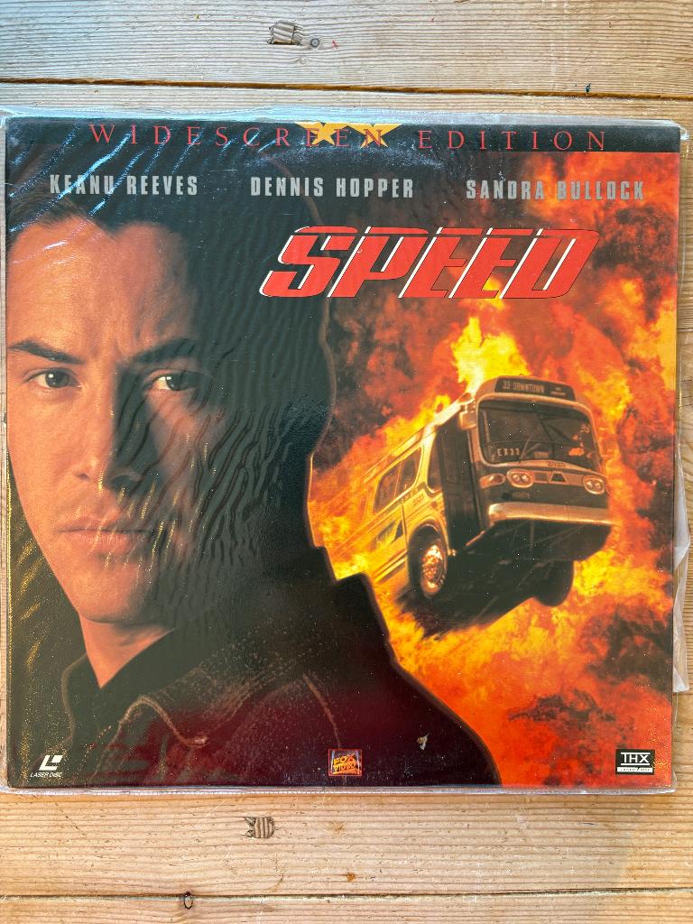 LaserDisc — Snelheid — Keanu Reeves — Breedbeeldeditie, Verzamelen, Ophalen of Verzenden, Zo goed als nieuw, Film