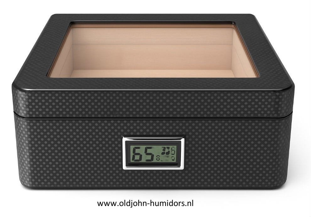 HUMIDOR DOORZICHT GLAS - TRANSPARANT LUXE TOPSEGMENT hdmb, Ophalen of Verzenden, Nieuw, Tabaksdoos of Verpakking