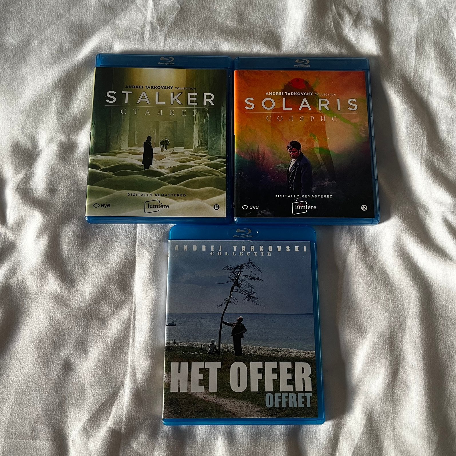 Zeldzame Tarkovsky Blu-rays: Stalker, Solaris, Offer, Ophalen of Verzenden, Zo goed als nieuw, Film