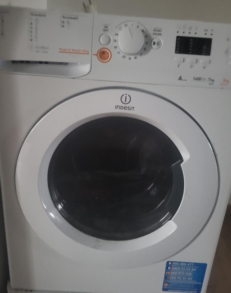 Indesit XWDA751480 - Was-droogcombinatie, Elektronische apparatuur, Wasmachines, Ophalen, Gebruikt, Energieklasse A of zuiniger