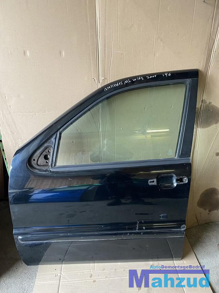 MERCEDES ML W163 ZWART 040 Links voor deur portier, Auto-onderdelen, Carrosserie, Deur, Mercedes-Benz, Voor, Links, Gebruikt