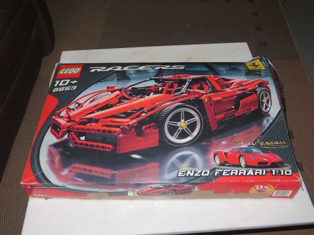 LEGO 8653 Racers Enzo Ferrari 1:10, Lego, Ensemble complet, Enlèvement, Utilisé