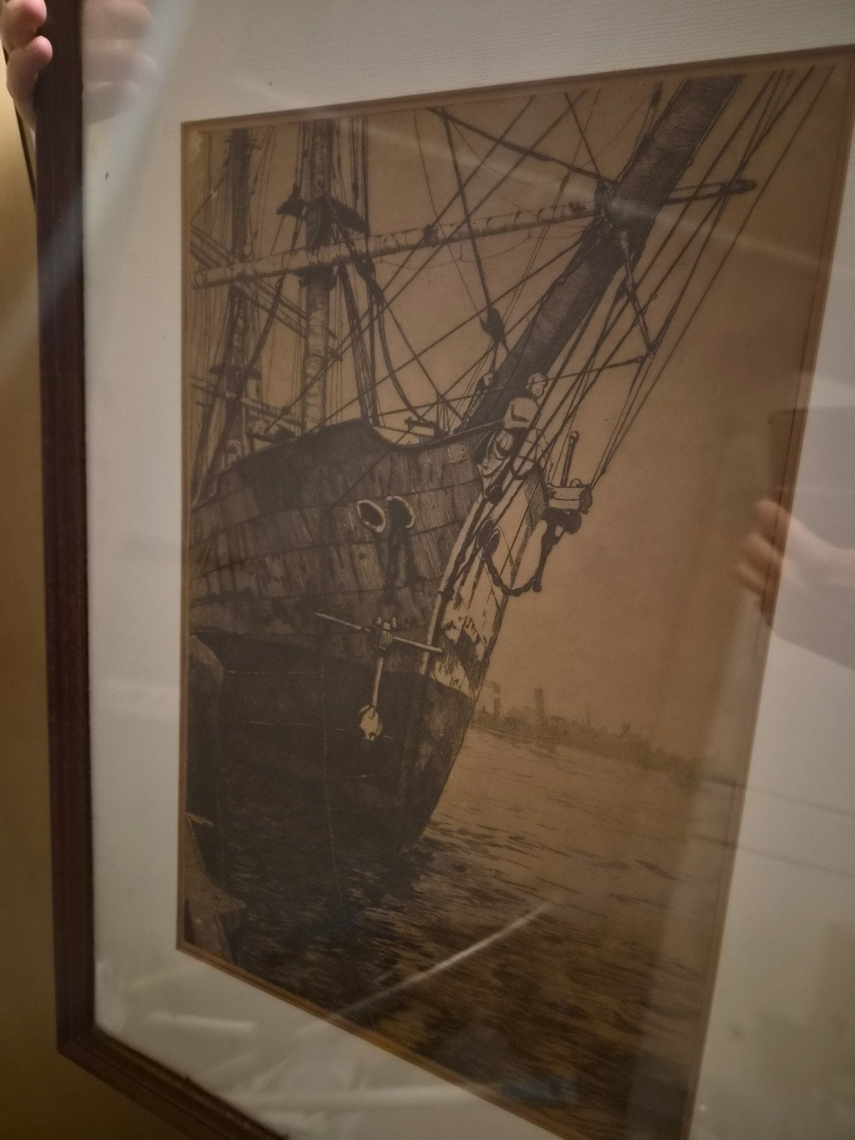 Ets boot, Antiek en Kunst, Ophalen, Ets