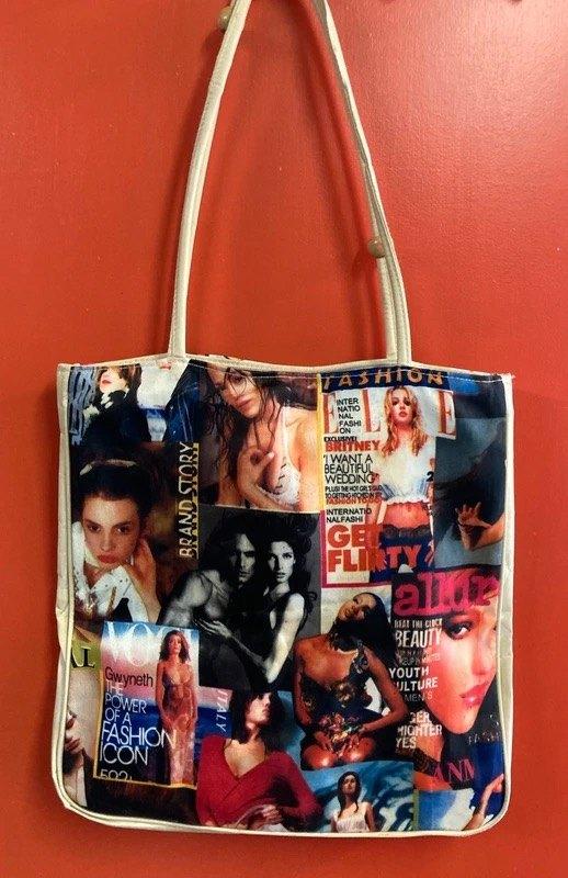 Schoudertas retro-vintage -moellen-35x35cm, Ophalen of Verzenden, Nieuw, Overige kleuren, Overige merken
