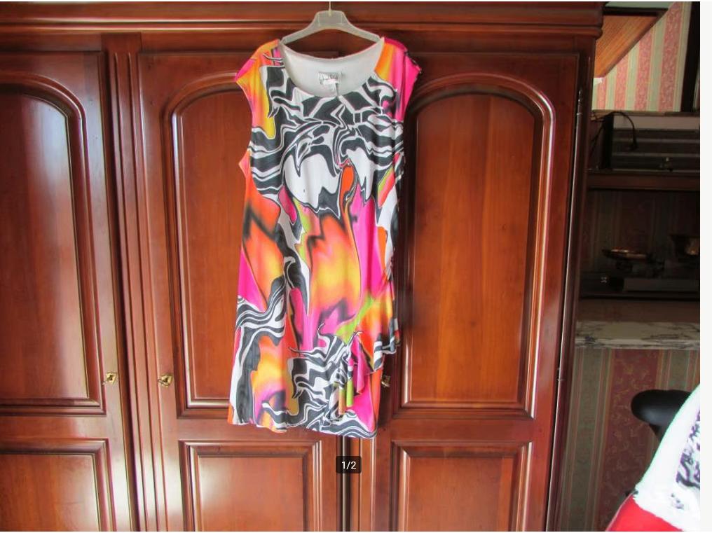 kleed Joseph Ribkoff nr 10 zomerse kleuren 30 euro maat 44 ., Joseph Ribkoff, Enlèvement, Comme neuf, Taille 42/44 (L)