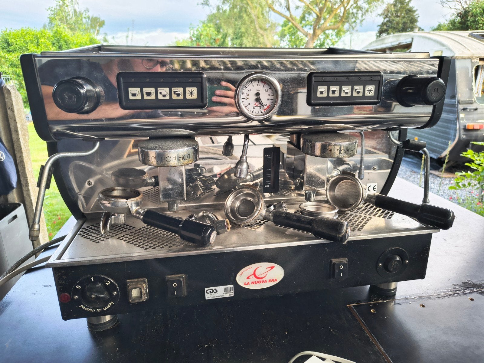 koffiezetapparaat espressomachine La Nuova Era, Ophalen