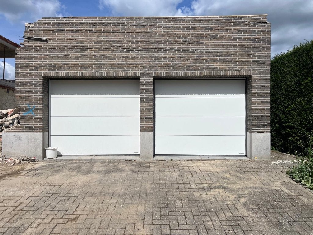 2 portes de garage avec moteurs et télécommandes, Bricolage & Construction, 160 cm ou plus, 160 cm ou plus, Enlèvement, Utilisé