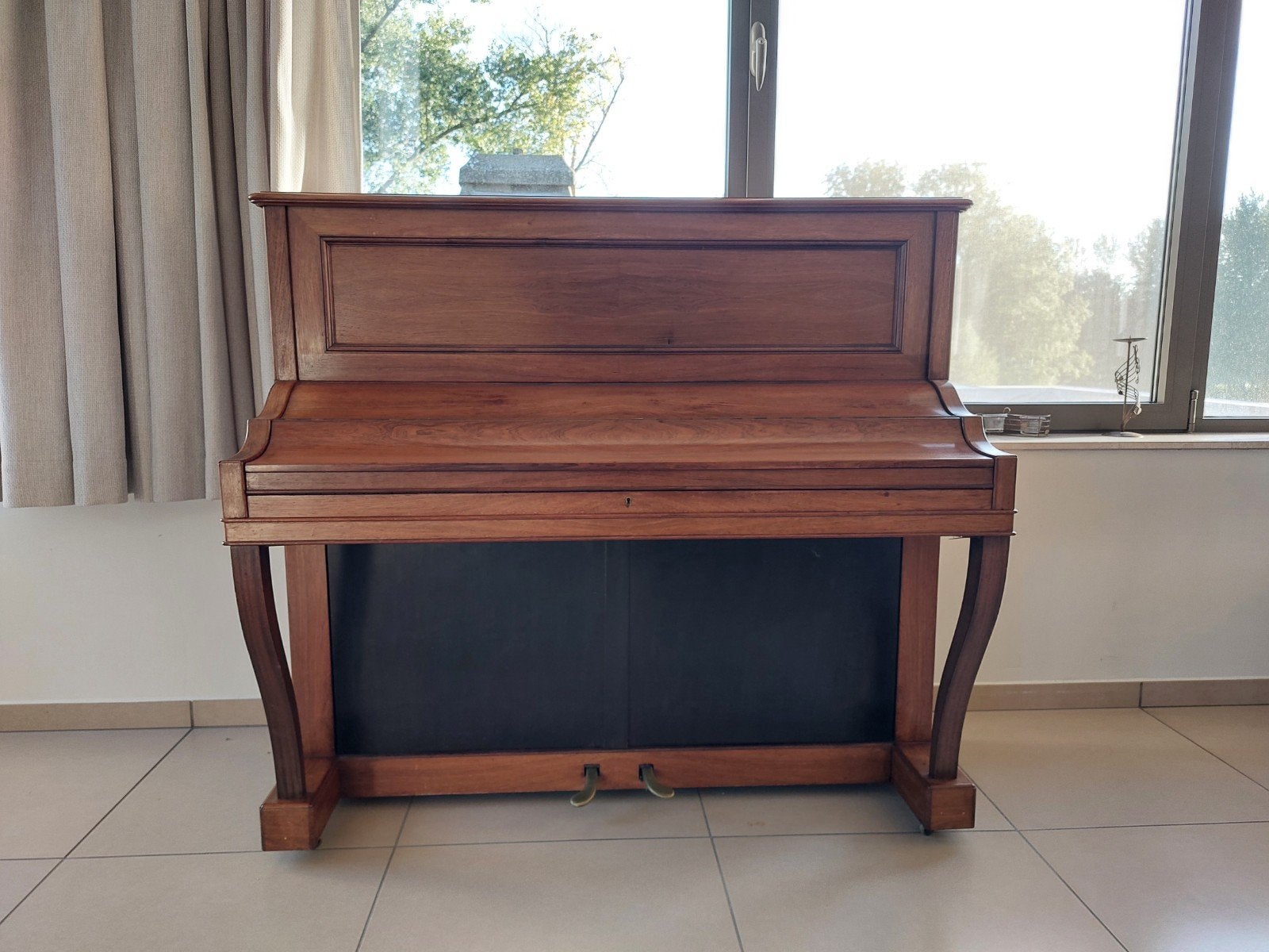 piano pleyel, Muziek en Instrumenten, Ophalen, Gebruikt, Bruin, Piano