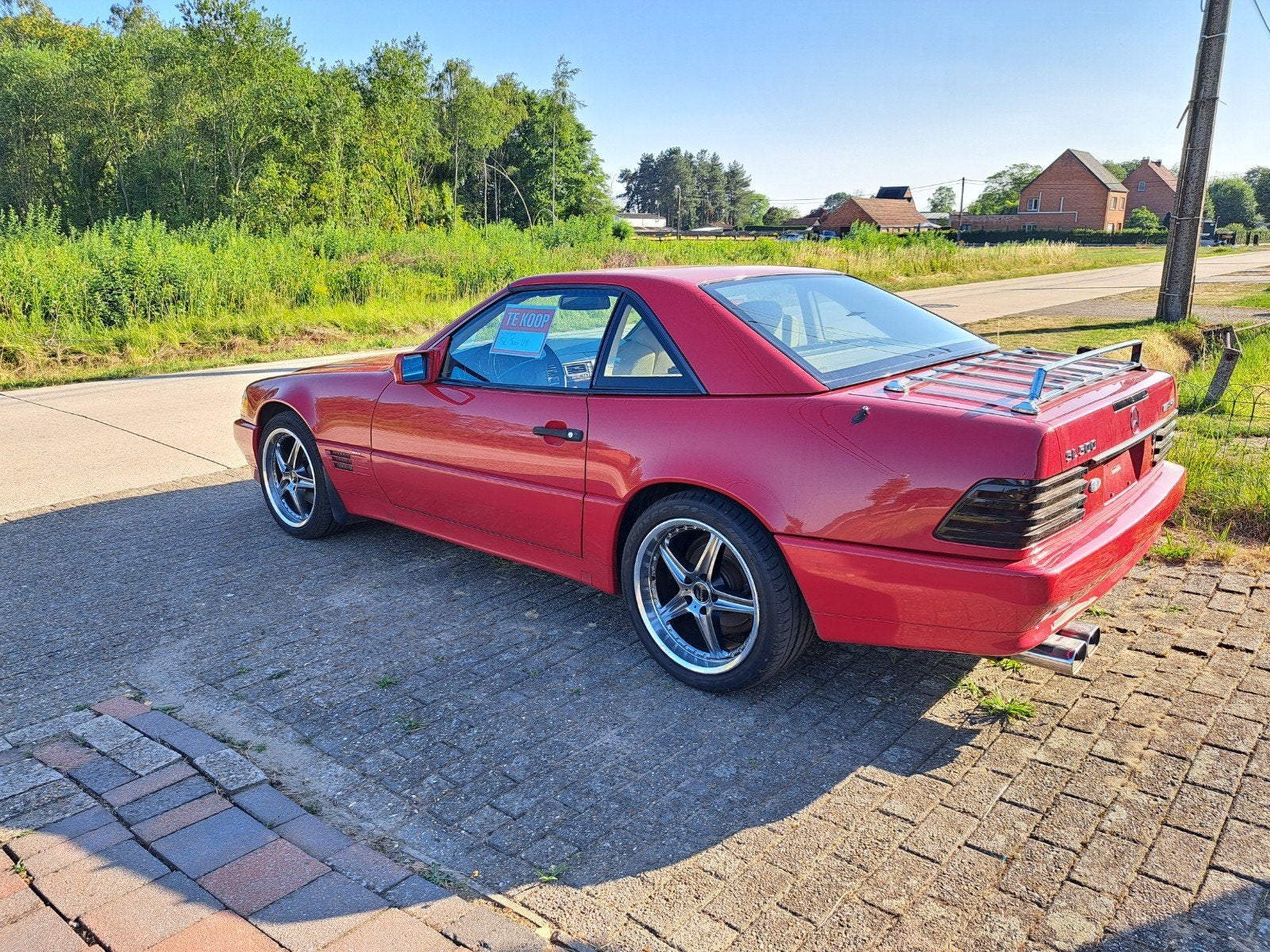 Mercedes sl 500 v8 oldtimer 1995, Auto's, Mercedes-Benz, Automaat, Particulier, Onderhoudsboekje, SL