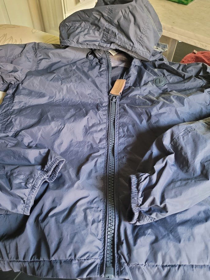 blauwe jas regen, Ophalen of Verzenden, Zo goed als nieuw, Jongen, Jas