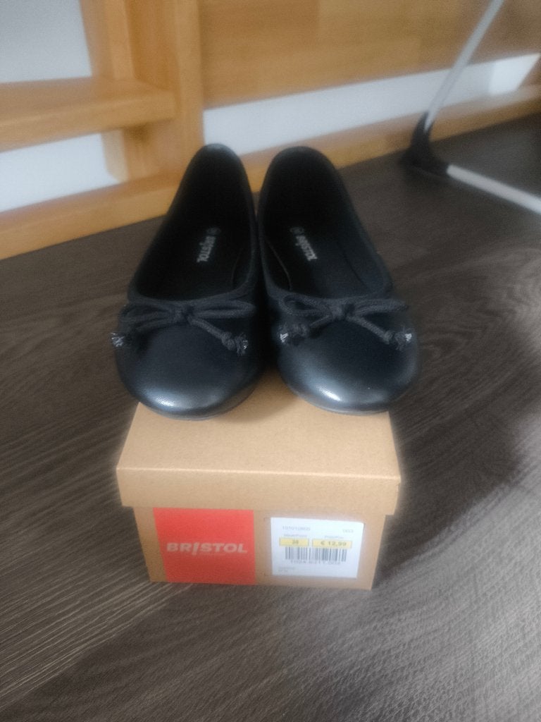 Ballerina schoentjes, Ophalen, Zwart, Nieuw, Ballerina's